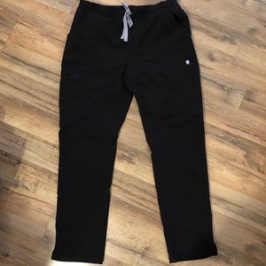 Figs Black Yola Skinny Scrub Pants Size M